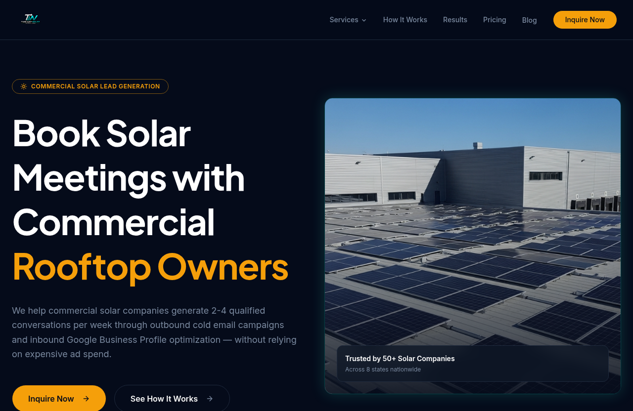 Homepage design for TwoWay Solar Pipeline (twowaysolarpipeline.com)